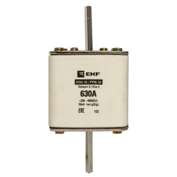 Вставка плавкая ППН-39 630/630А габарит 3 PROxima EKF fus-39/630