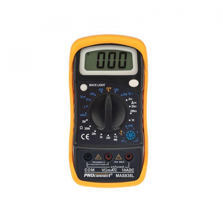 Мультиметр портативный MAS838L (DT858L) PROCONNECT 13-3022