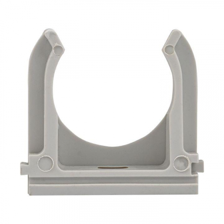 Держатель для труб (клипса) d40мм сер. (уп.30шт) Plast EKF derj-z-40n