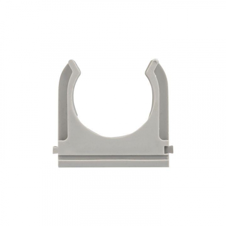 Держатель для труб (клипса) d25мм сер. (уп.100шт) Plast EKF derj-z-25n