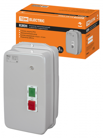КМН35062 50А в оболочке с индикатором Ue=380В/АС3 IP54 TDM