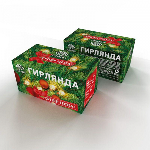 Гирлянда светодиодная "Цветы Сакуры" 7м 50LED роз. 1.5Вт IP20 с контроллером 8 режимов Neon-Night 303-038