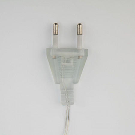 Гирлянда светодиодная "Айсикл" (бахрома) "Сосульки" 1.5х0.25м 10LED бел. 0.51Вт IP20 провод прозр. Neon-Night 303-068