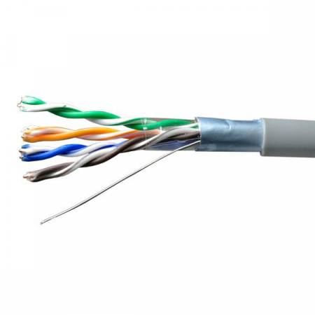 Кабель витая пара F/UTP кат.5E 4х2х24AWG solid Cu PVC Standard сер. (м) SUPRLAN 01-1031-1