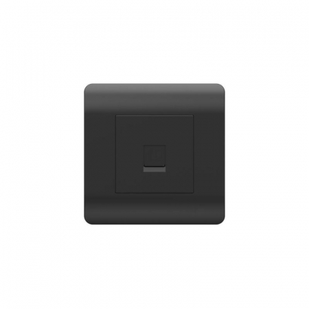 Розетка компьютерная 1-м NEW3-E RJ45 черн. CHINT 431490