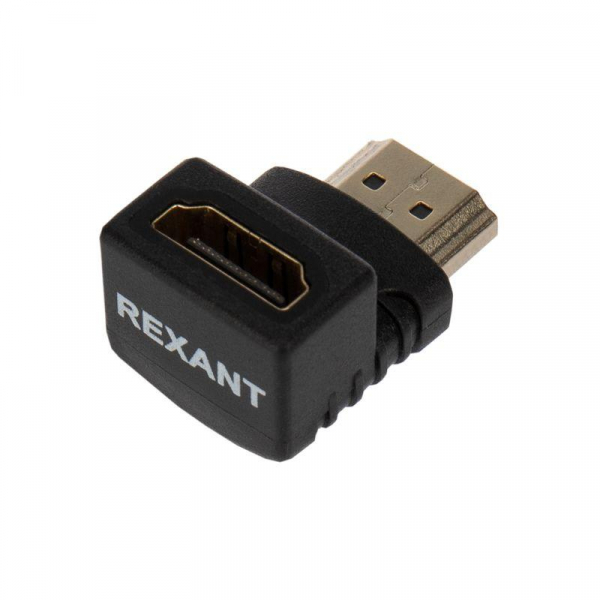 Переходник аудио гнездо HDMI - штекер HDMI угловой блист. Rexant 06-0176-A