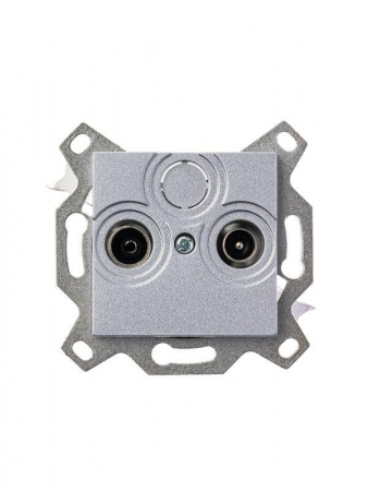 Розетка телевизионная проходная TV/R Levit 7дБ серебр. ABB 2CHH083607A6070