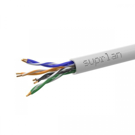 Кабель витая пара U/UTP кат.5E 4х2х0.51 24AWG solid Cu нг(А)-LSLTx In. Premium 305м (м) SUPRLAN 01-0340-3