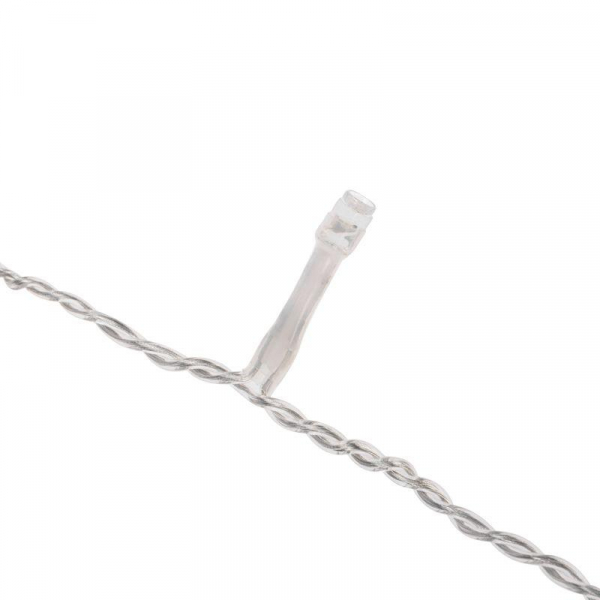 Гирлянда светодиодная Айсикл (бахрома) 25х0.6м 588LED бел. IP44 230В c эффектом мерцания провод прозр. Neon-Night 255-595