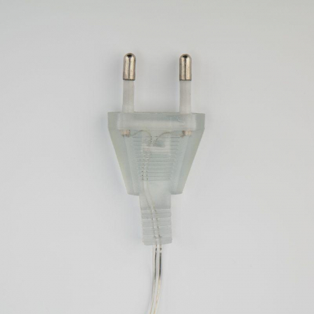Гирлянда светодиодная "Айсикл" (бахрома) "Сосульки" 1.5х0.25м 10LED тепл. бел. 0.51Вт IP20 провод прозр. Neon-Night 303-067