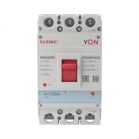 Выключатель автоматический MGS400 3P 280-350A 60kA YON MGS400S-3TAMF0350