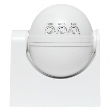 Датчик движения микроволновый MW-702 1200Вт 180град. до 15м IP44 бел. PROxima EKF dd-mw-702