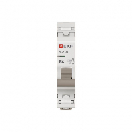 Выключатель автоматический 1п B 4А 4.5кА ВА 47-63N PROxima EKF M634104B