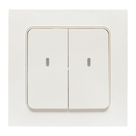 Выключатель 2-кл. Стокгольм Умный бел. Zigbee Сonnect EKF RCV-ST2-WD-ZB