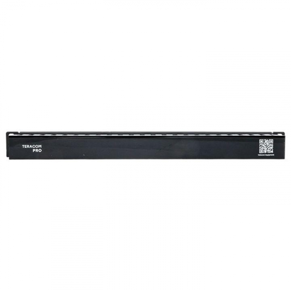 Органайзер кабельный TERACOM PRO с крышкой 19дюйм 1U пластик. черн. EKF TRP-1CORF-PL-BK