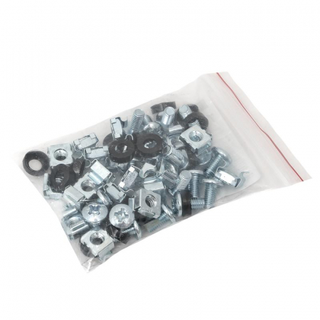 Комплект монтажный TERACOM для 19дюйм шкафов М6х12 (уп.20шт) EKF TRC-M6x12-s20