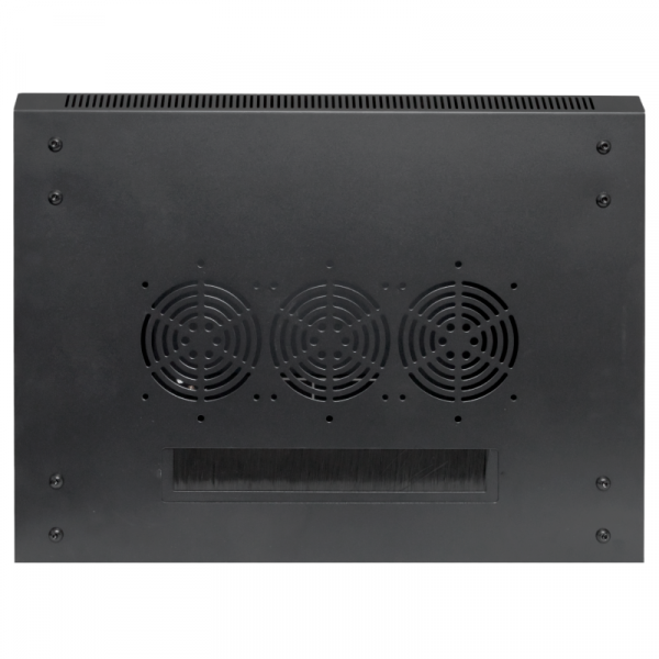 Шкаф настенный 19дюйм TERACOM PRO 12U 600600мм дверь стеклянная с замком-ручкой черн. EKF TRP-WLL-1266-40B