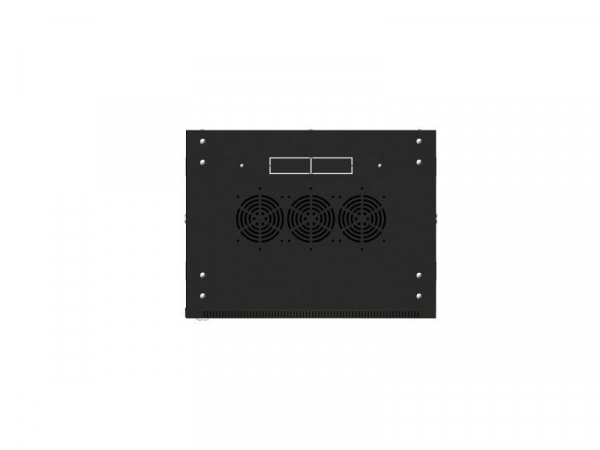 Шкаф настенный 19дюйм TERACOM PRO 6U 600х450мм дверь стеклянная с замком-ручкой черн. EKF TRP-WLL-0664-40B
