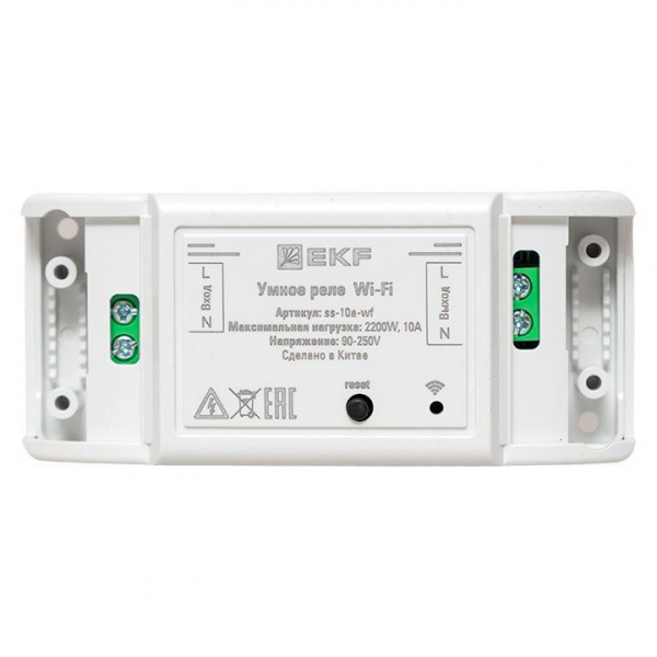 Реле Умное 10А Wi-FI Connect EKF ss-10a-wf
