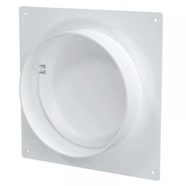 Площадка торцевая SKNPO фланец d125 соединитель обр.клапан 165х150 пластик ERA 12.5SKNPO