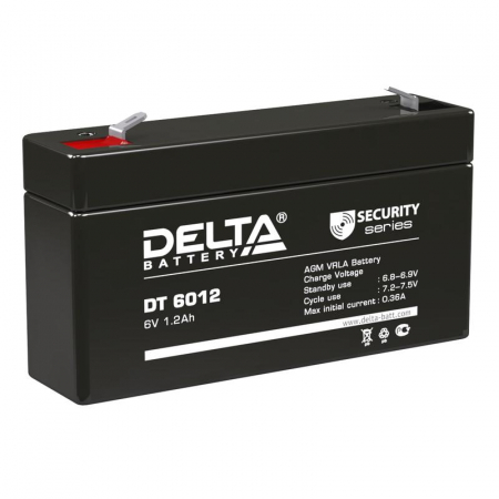 Аккумулятор ОПС 6В 1.2А.ч DT 6012 Delta 4614010040026