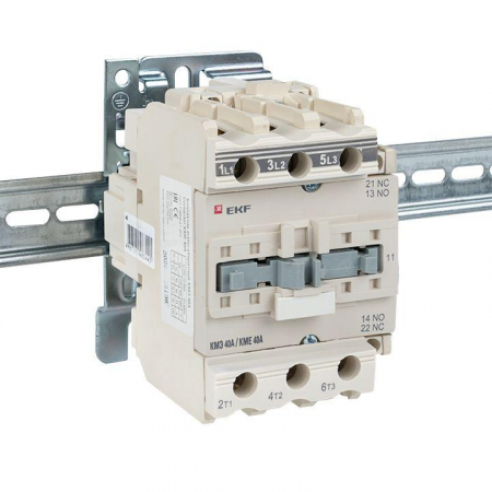 Контактор КМЭ 40А кат. 195.5-253В AC 1НО+1НЗ EKF ctr-s-40-220