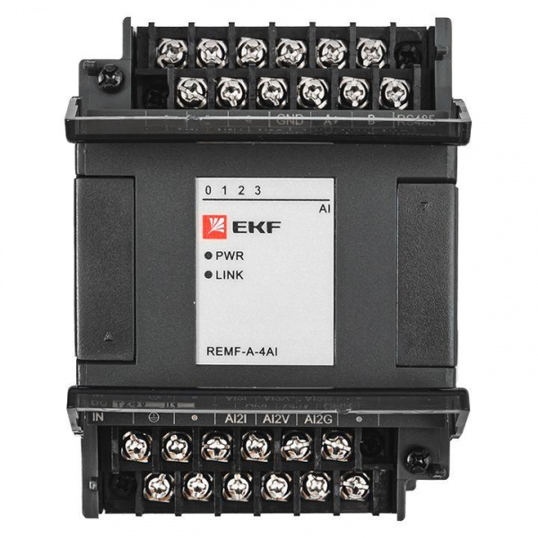 Модуль аналогового ввода REMF 4 PRO-Logic (без поверки) EKF REMF-A-4AI