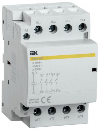 Контактор модульный КМ63-40М AC/DC KARAT IEK MKK21-63-40