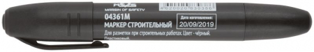 Маркер перманентный строительный черн. MOS 04361М