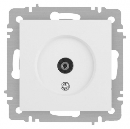 Розетка телевизионная одиночная TV СП Accent 6-301-01М IP20 бел. матов. Intro Б0063603