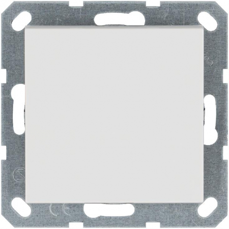 Кнопка звонка 1-кл. 10А IP20 механизм бел. глянцевый Jasmart G3010W