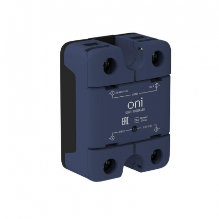 Реле твердотельное SSR1 100А 3-32В DC 24-480В AC ONI SSR1-100DA480