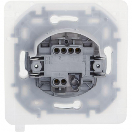 Переключатель 1-кл. Inspiria 10А IP44 250В 10AX механизм бел. IEK 673670