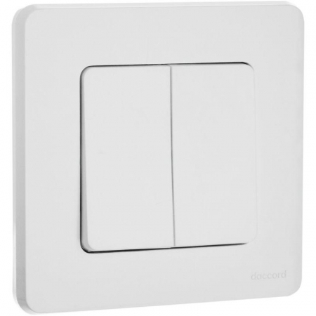 Выключатель 2-кл. Inspiria 10А IP20 250В 10AX механизм бел. IEK 673620