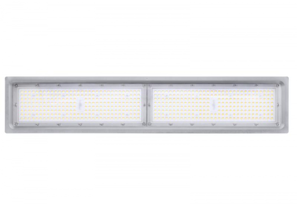 Светильник светодиодный ДСП IB 24 S 150W HR-2 840 L700 GR CL 745х150х110мм 150Вт 4000К IP65 HB 60х90 High Bay линейный подвесной со стекл. сер. Русский Свет 16092424033
